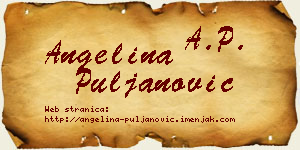 Angelina Puljanović vizit kartica